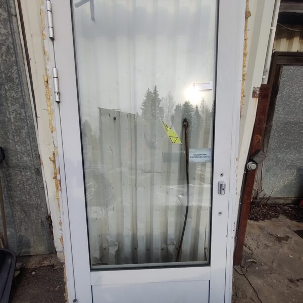 Alumiini ovi ikkunalla 01