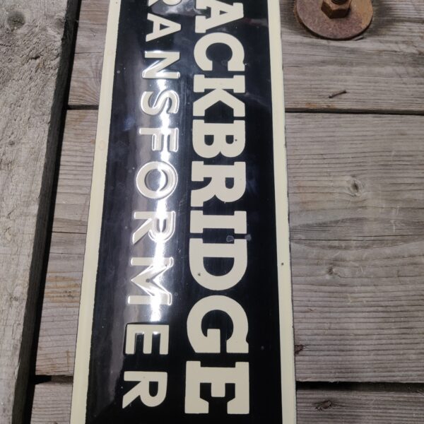 Emalikyltti HACKBRIDGE TRANSFORMER 380X127X2 03 Emalikyltti HACKBRIDGE TRANSFORMER 380X127X2 03