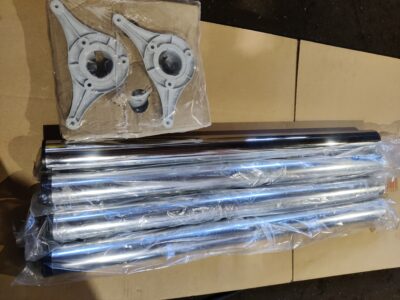 PÖYDÄNJALKASARJA 50 X 710 MM VALULAIPALLA KROMATTU