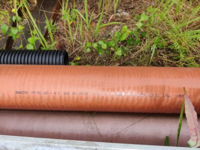 Viemärin muhviputki Meltex, NAL, SN8, Ø160x6000 mm